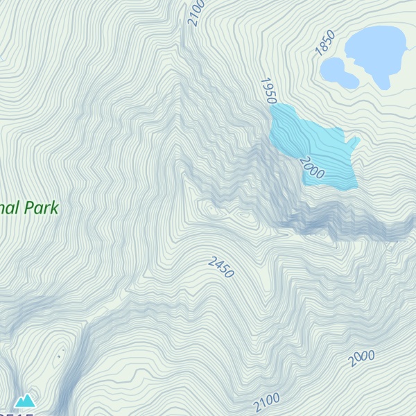 Map of Battlement Mountain