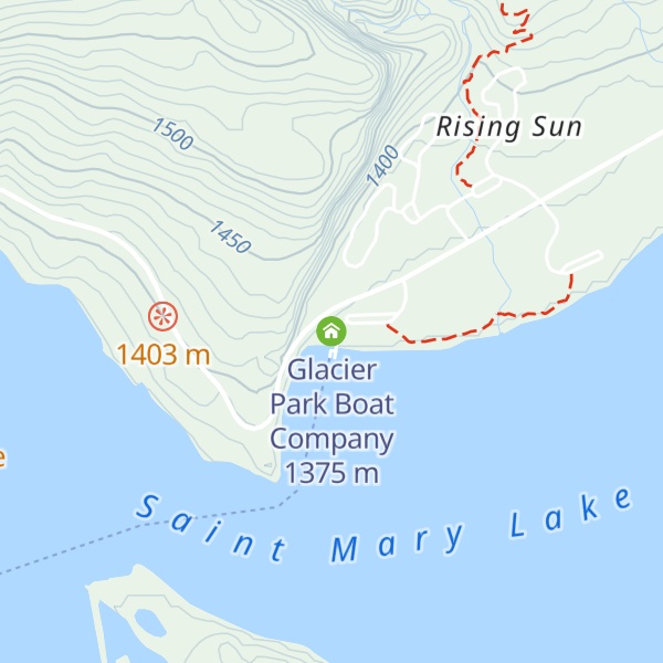 Map of Glacier Park Boat Company