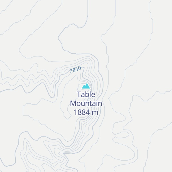 Map of Table Mountain