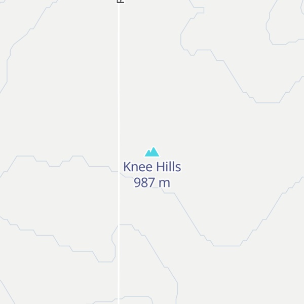 Map of Knee Hills