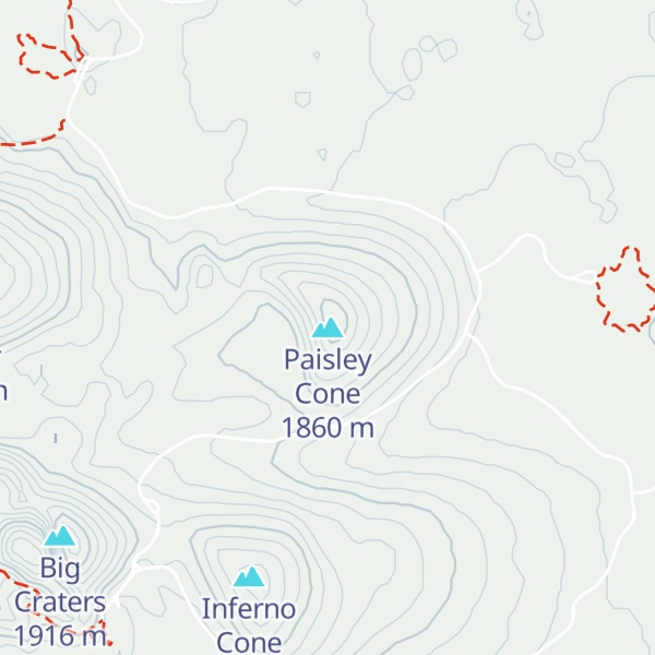 Map of Paisley Cone