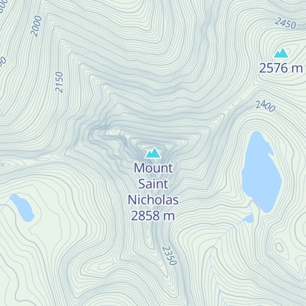 Map of Mount Saint Nicholas