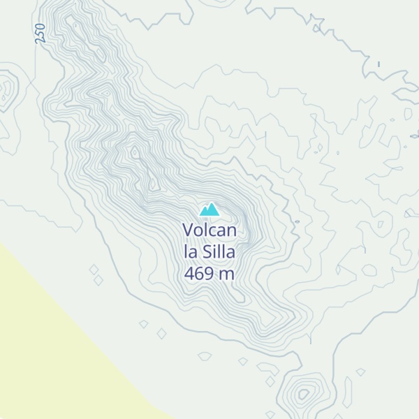 Map of Volcan la Silla