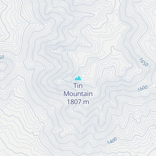 Map of Tin Mountain