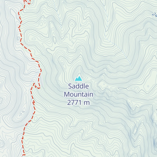 Map of Saddle Mountain