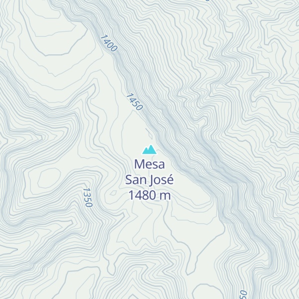Map of Mesa San José