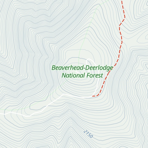 Map of Sliderock Mountain