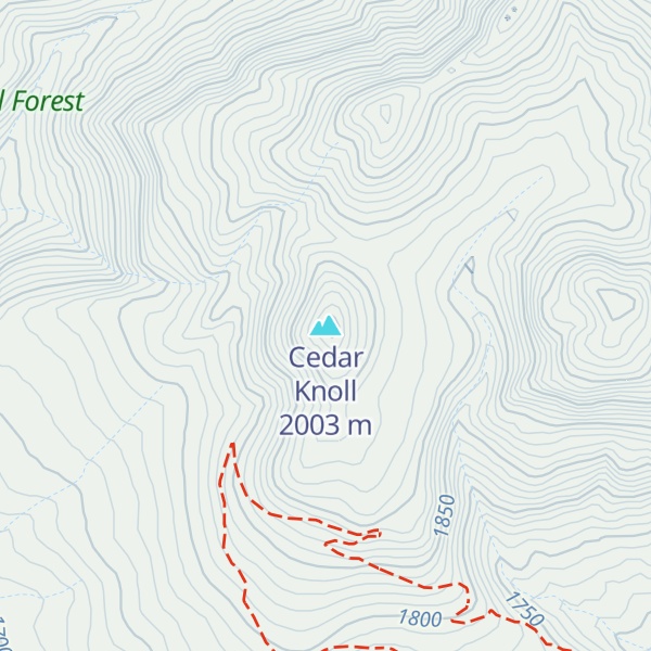 Map of Cedar Knoll