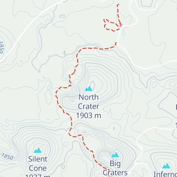 Map of North Crater