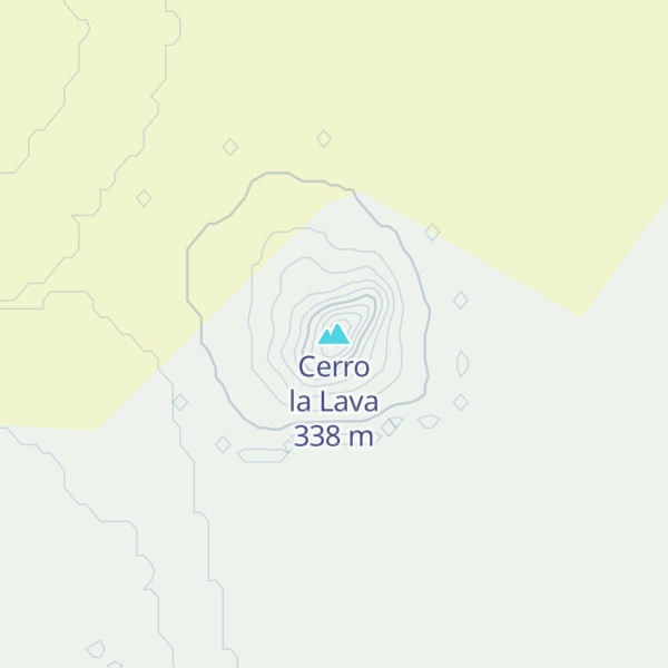 Map of Cerro la Lava