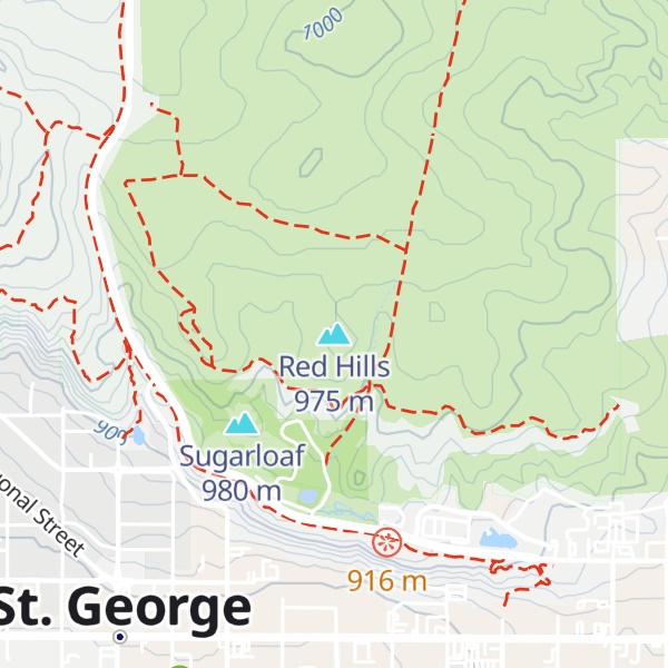 Map of Red Hills
