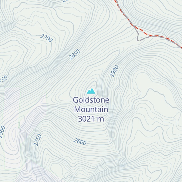 Map of Goldstone Mountain