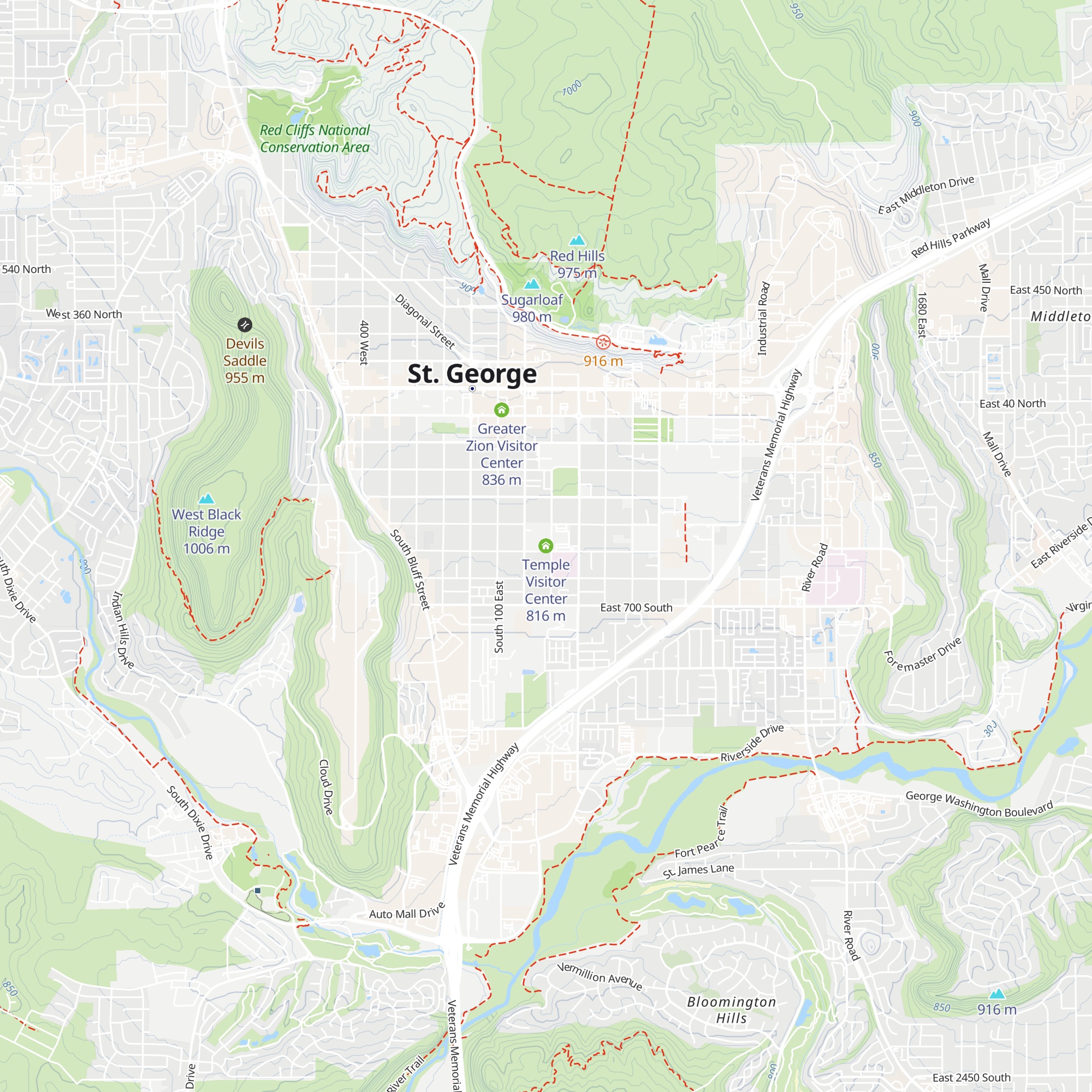 Temple Visitor Center map