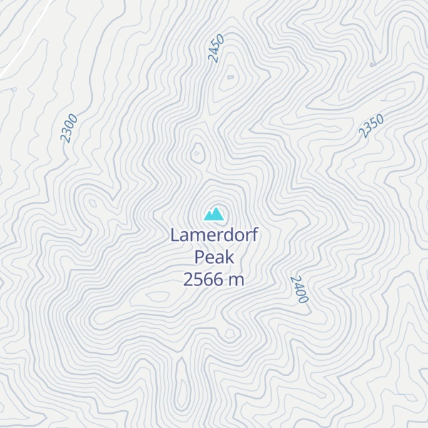 Map of Lamerdorf Peak