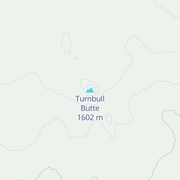 Map of Turnbull Butte