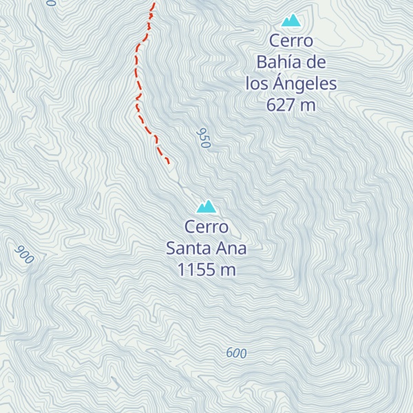 Map of Cerro Santa Ana