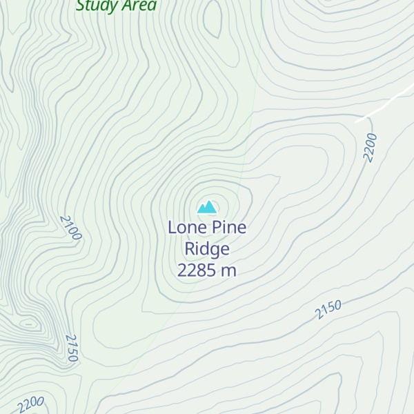 Map of Lone Pine Ridge