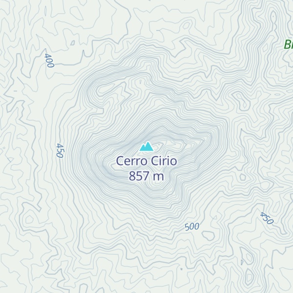 Map of Cerro Cirio