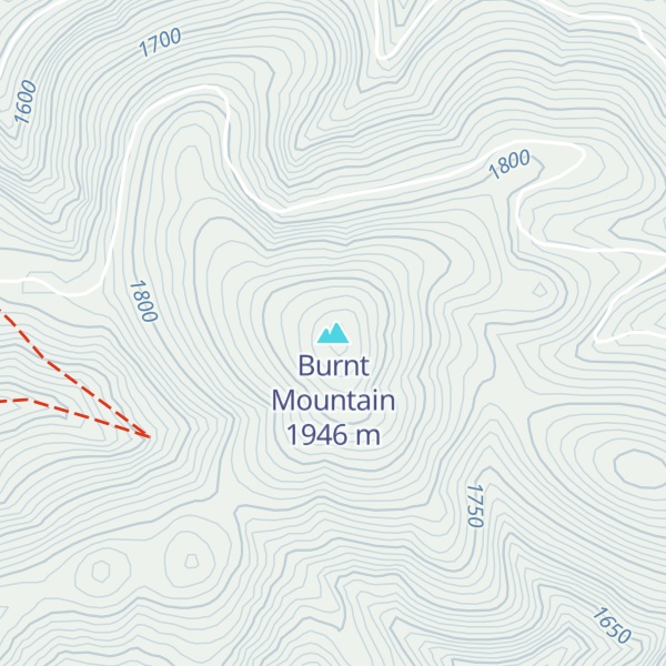 Map of Burnt Mountain