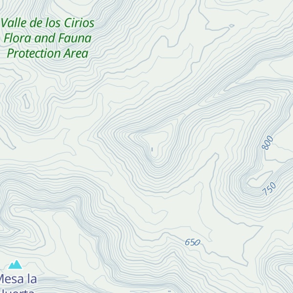 Map of Mesa el Quedito