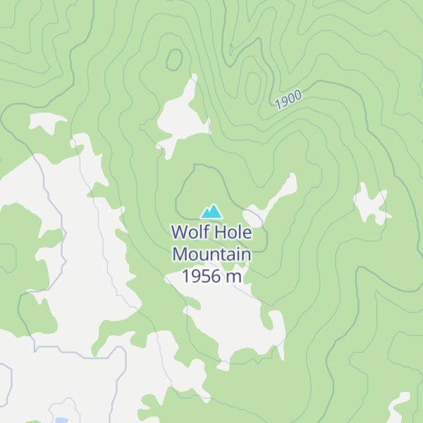 Map of Wolf Hole Mountain