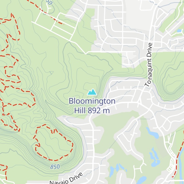 Map of Bloomington Hill
