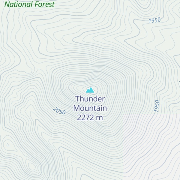 Map of Thunder Mountain