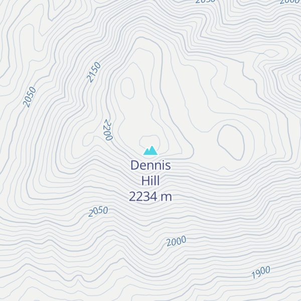 Map of Dennis Hill