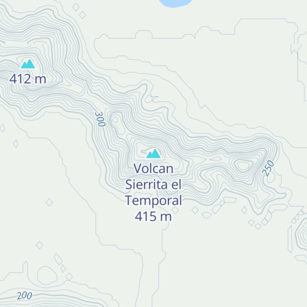 Map of Volcan Sierrita el Temporal