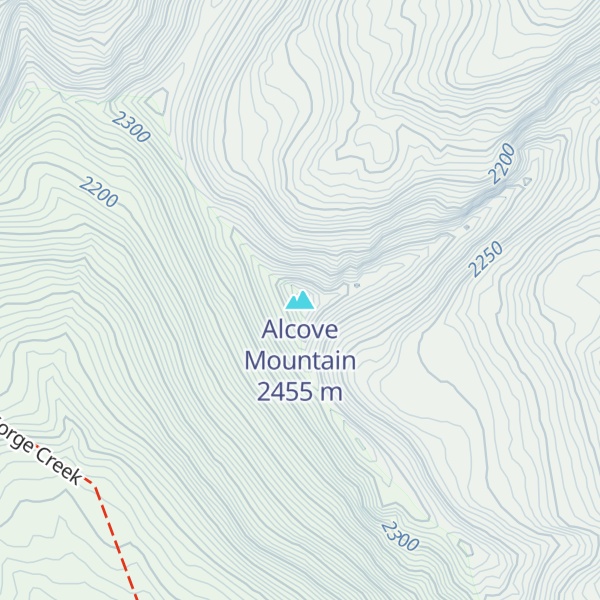 Map of Alcove Mountain