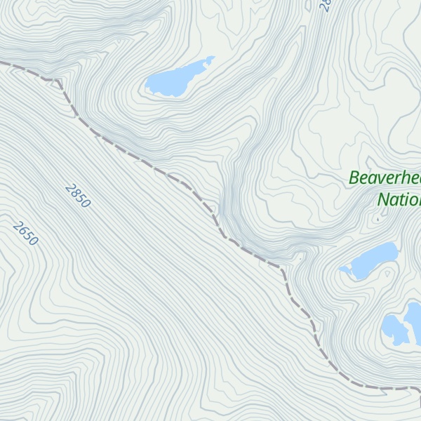 Map of Skytop Peak