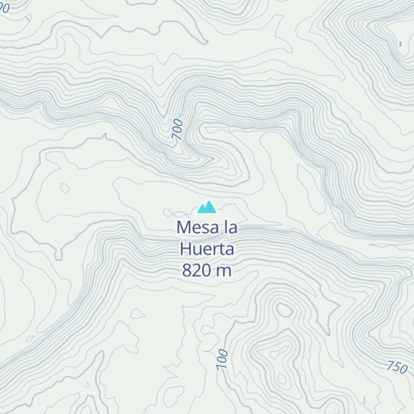 Map of Mesa la Huerta