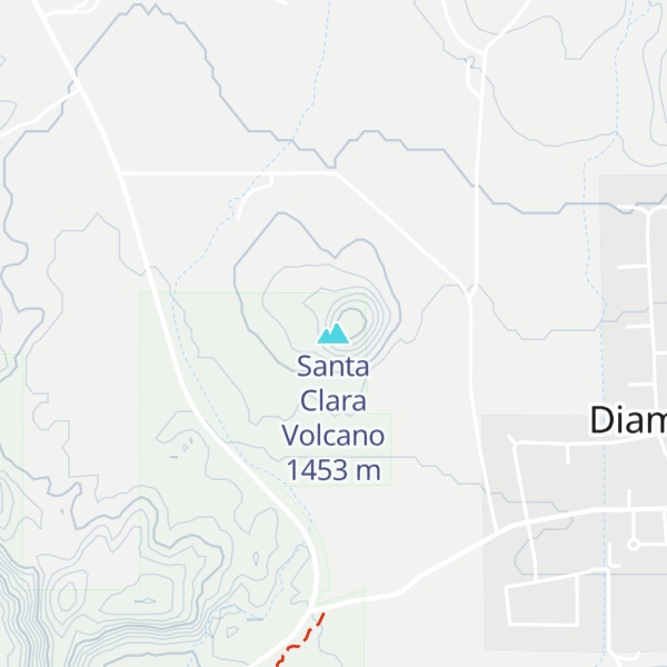 Map of Santa Clara Volcano