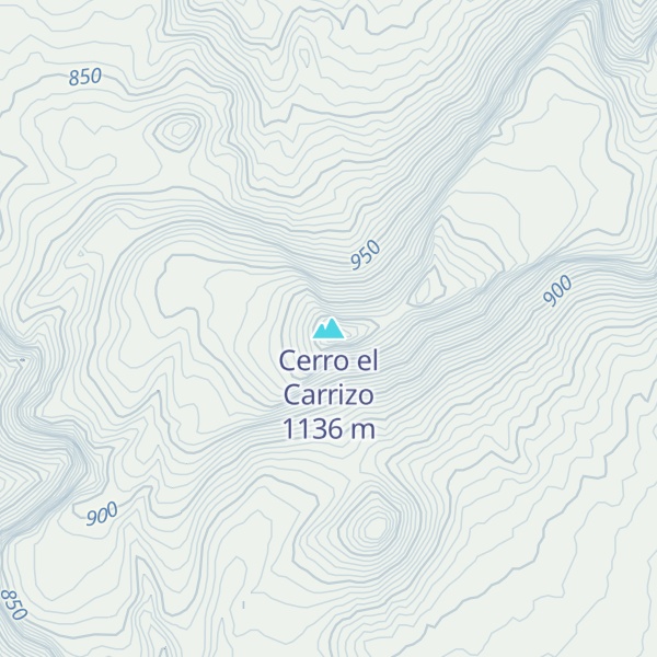 Map of Cerro el Carrizo