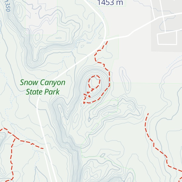 Map of Cinder Cone Volcano