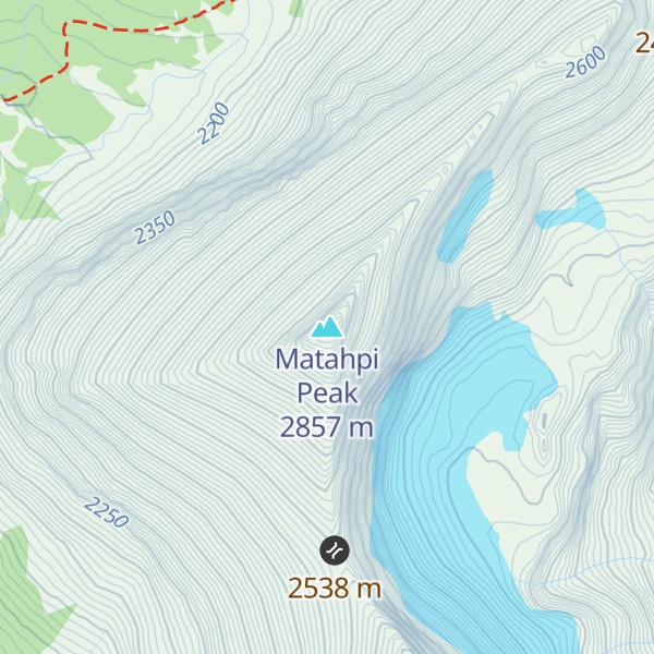 Map of Matahpi Peak
