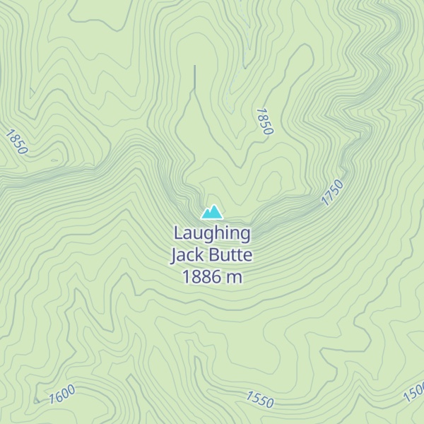 Map of Laughing Jack Butte