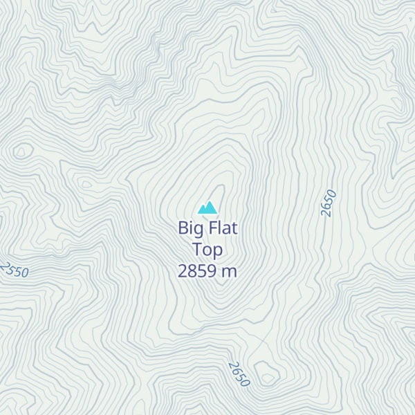 Map of Big Flat Top