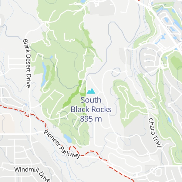 Map of South Black Rocks