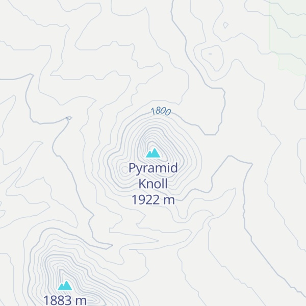 Map of Pyramid Knoll