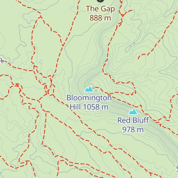 Map of Bloomington Hill