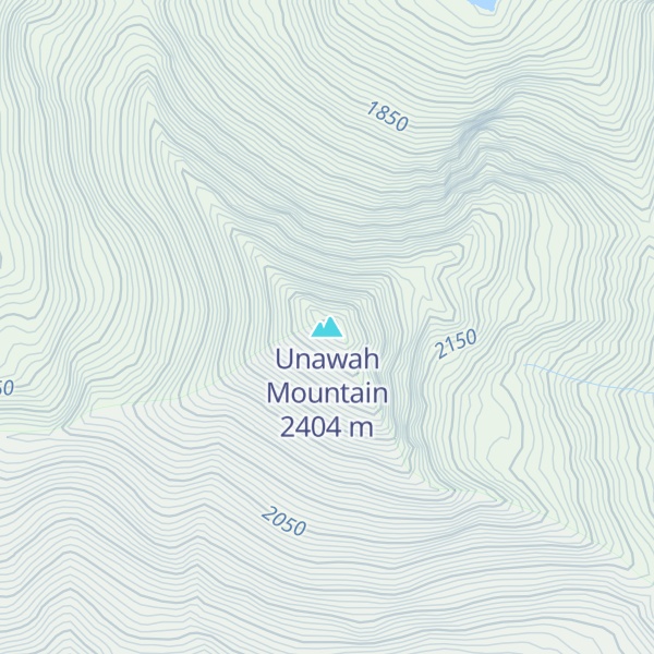 Map of Unawah Mountain