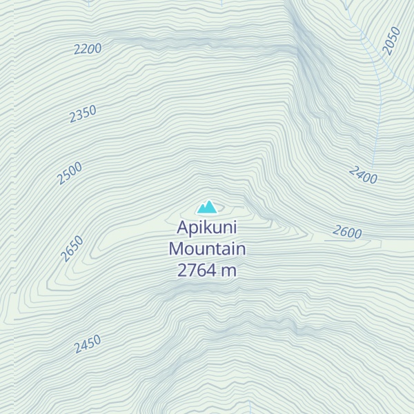 Map of Apikuni Mountain