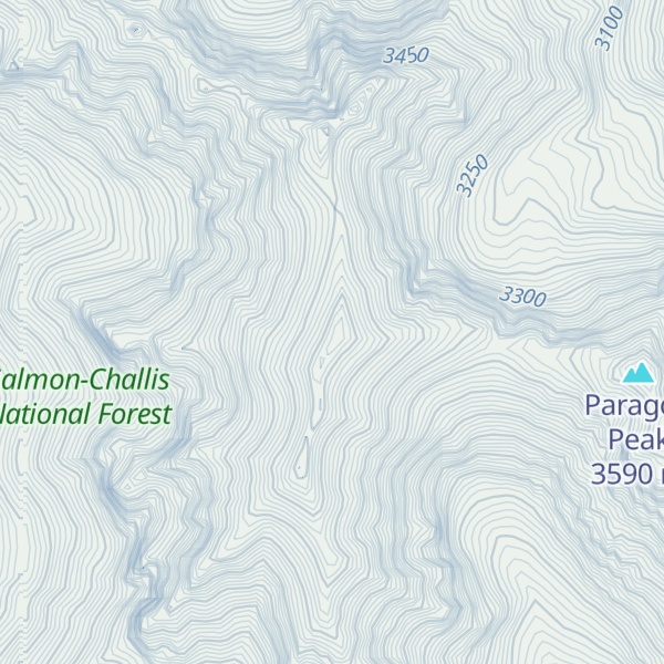 Map of Lost River Mountain