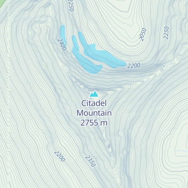 Map of Citadel Mountain
