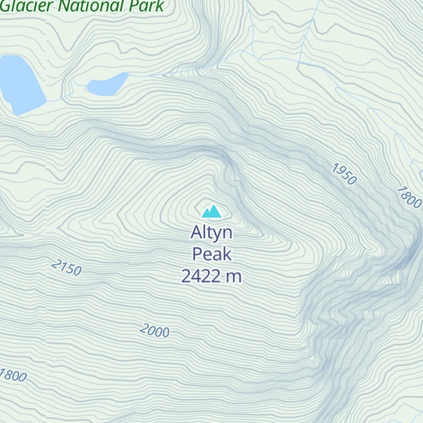 Map of Altyn Peak