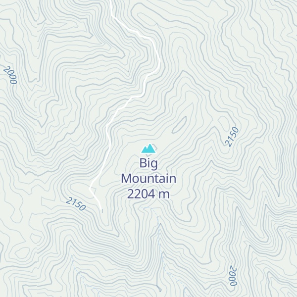 Map of Big Mountain