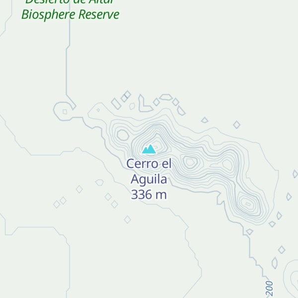 Map of Cerro el Aguila