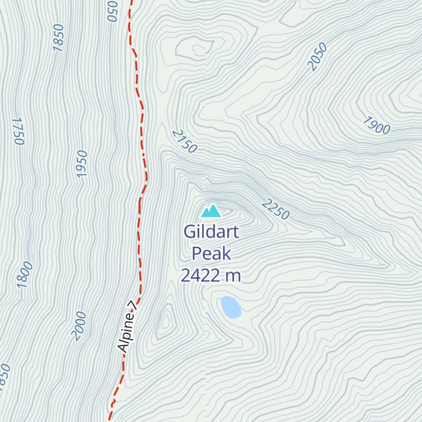 Map of Gildart Peak