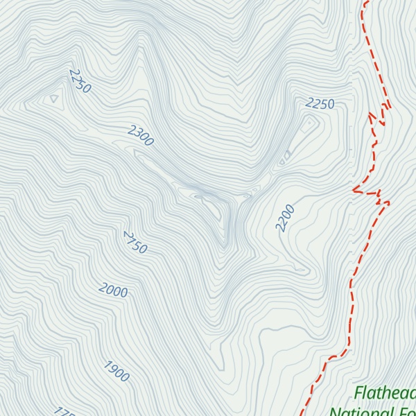 Map of Thunderbolt Mountain
